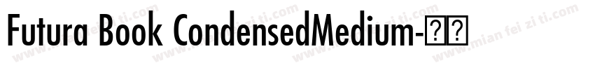 Futura Book CondensedMedium字体转换